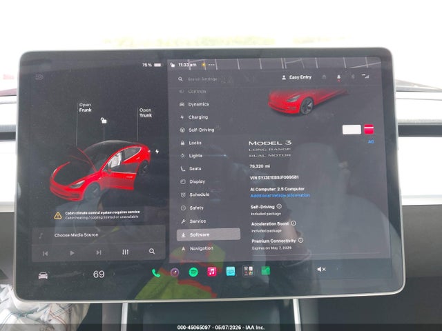 Tesla Model 3 Long Range/performance 2018 5YJ3E1EB9JF099581 Image 7