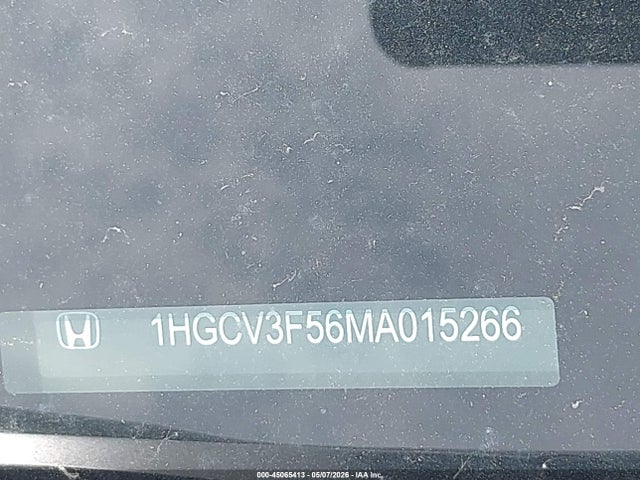 Продаж на аукціоні авто 2021 Honda Accord Hybrid Ex-l, vin: 1HGCV3F56MA015266, номер лоту: 45065413