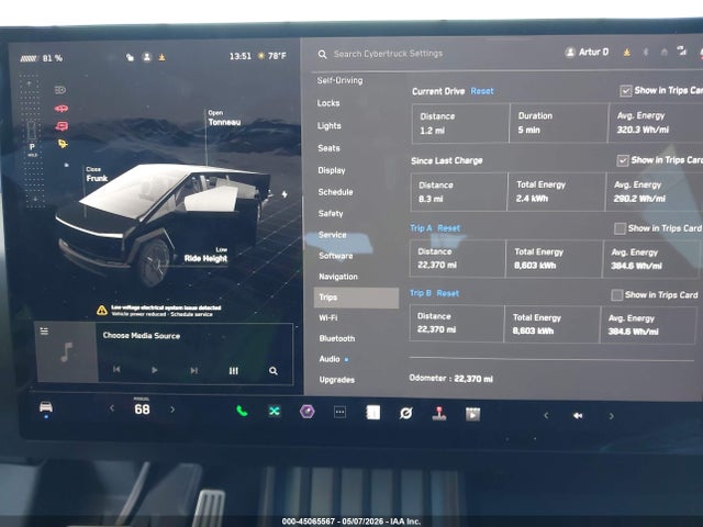 Aukcja sprzedaży 2024 Tesla Cybertruck All-wheel Drive, vin: 7G2CEHED8RA023494, numer aukcji: 45065567