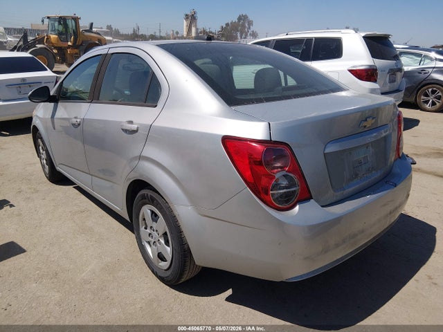 2015 Chevrolet Sonic Ls Auto მანქანა იყიდება აუქციონზე, vin: 1G1JA5SG9F4143256, აუქციონის ნომერი: 45065770