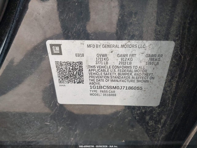 Chevrolet Cruze Ls Auto 2018 1G1BC5SM0J7186055 Image 9