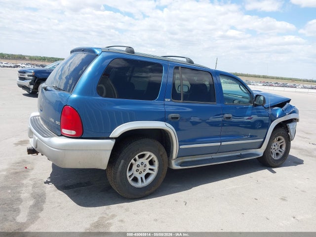 45065914 :رقم المزاد ، 1B4HS58N02F153968 vin ، 2002 Dodge Durango Slt Plus مزاد بيع