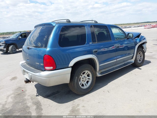 45065914 :رقم المزاد ، 1B4HS58N02F153968 vin ، 2002 Dodge Durango Slt Plus مزاد بيع