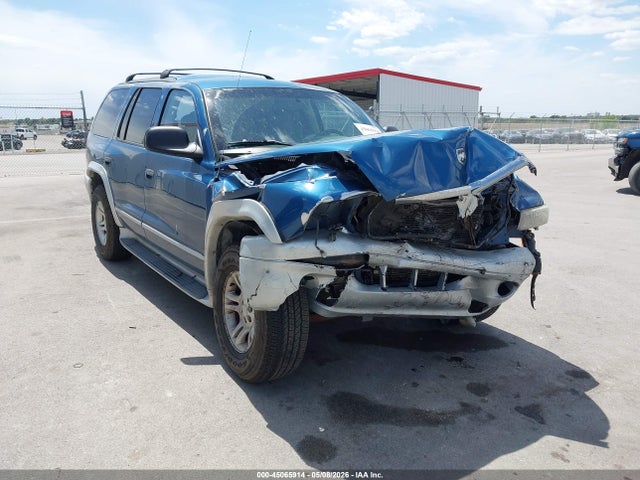 45065914 :رقم المزاد ، 1B4HS58N02F153968 vin ، 2002 Dodge Durango Slt Plus مزاد بيع