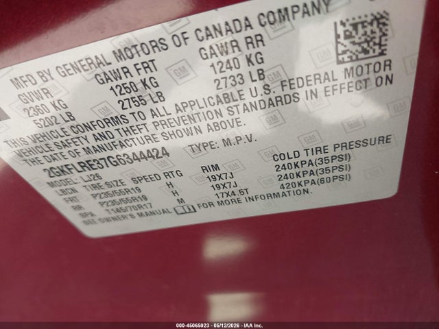 Aukcja sprzedaży 2016 Gmc Terrain Denali, vin: 2GKFLRE37G6344424, numer aukcji: 45065923