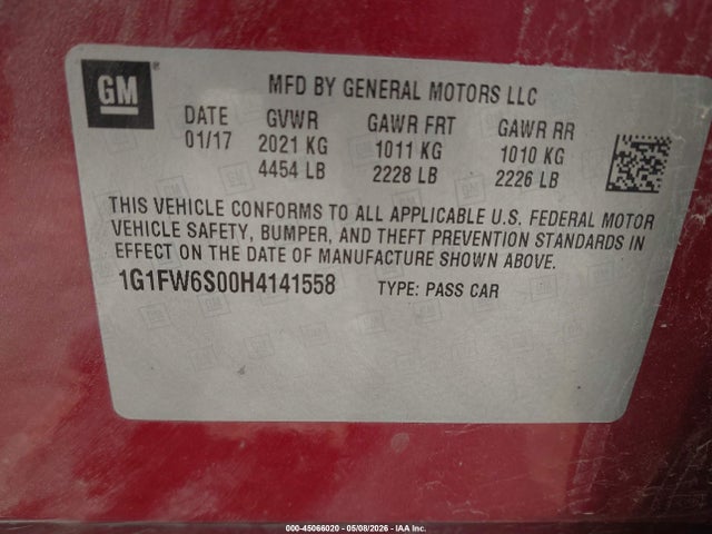 Chevrolet BOLT EV LT 2017 1G1FW6S00H4141558 Image 9