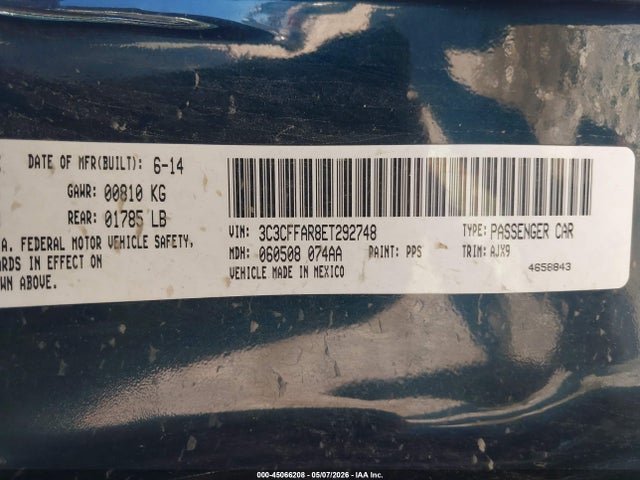 Fiat 500 POP 2014 3C3CFFAR8ET292748 Image 9