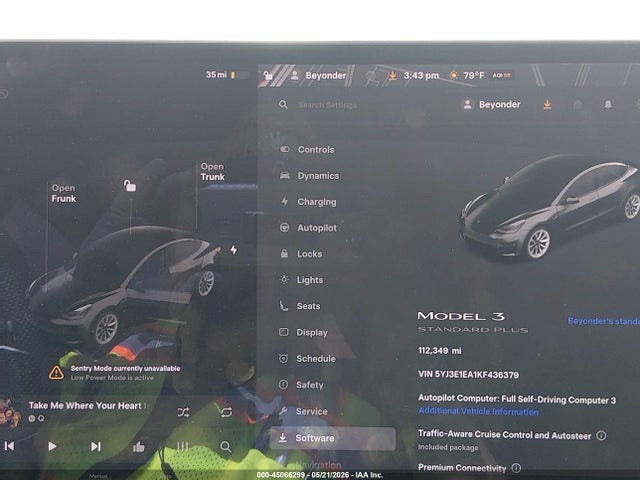 Tesla Model 3 Long Range/mid Range/standard Range/standard Range Plus 2019 5YJ3E1EA1KF436379 Image 7