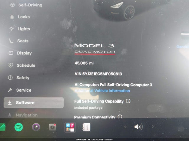 5YJ3E1EC5MF050813 Tesla Model 3 Performance Dual Motor All-wheel Drive