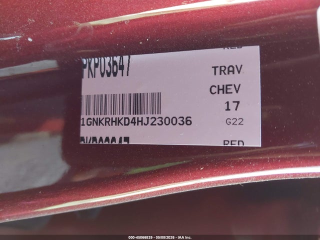 Chevrolet Traverse 2lt 2017 1GNKRHKD4HJ230036 Image 9