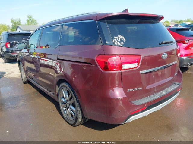 2018 Kia Sedona Sx Limited მანქანა იყიდება აუქციონზე, vin: KNDME5C14J6374274, აუქციონის ნომერი: 45067049