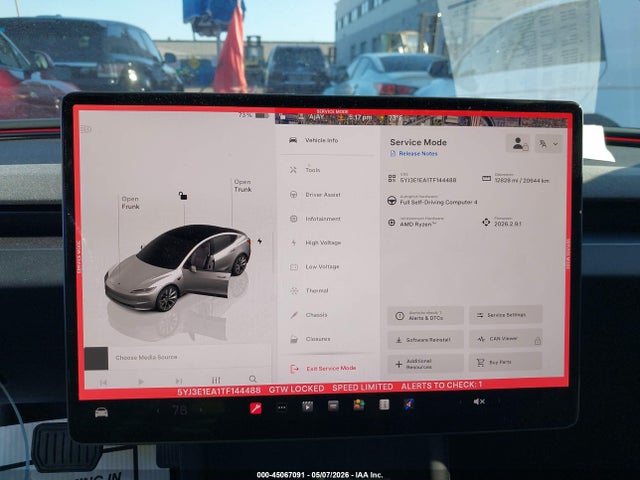 Aukcja sprzedaży 2026 Tesla Model 3 Premium Rear-wheel Drive/rear-wheel Drive, vin: 5YJ3E1EA1TF144488, numer aukcji: 45067091