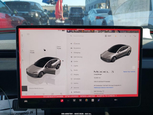 Aukcja sprzedaży 2026 Tesla Model 3 Premium Rear-wheel Drive/rear-wheel Drive, vin: 5YJ3E1EA1TF144488, numer aukcji: 45067091