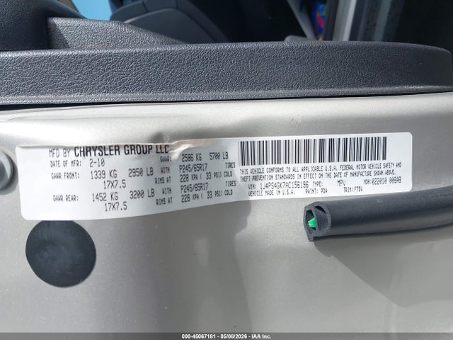 Aukcja sprzedaży 2010 Jeep Grand Cherokee Laredo, vin: 1J4PS4GK7AC156196, numer aukcji: 45067181