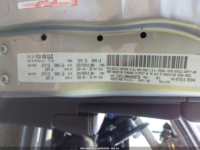 45067327 :رقم المزاد ، 1C4PJLAB8HW508755 vin ، 2017 Jeep Cherokee Altitude Fwd مزاد بيع