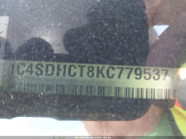 45067436 :رقم المزاد ، 1C4SDHCT8KC779537 vin ، 2019 Dodge Durango R/t Rwd مزاد بيع
