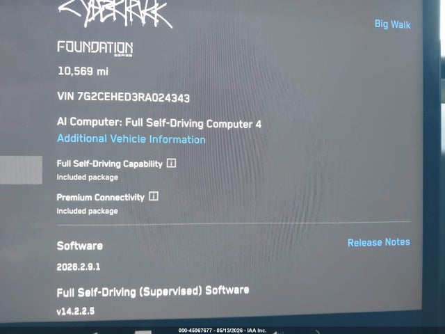 7G2CEHED3RA024343 Tesla Cybertruck All-wheel Drive