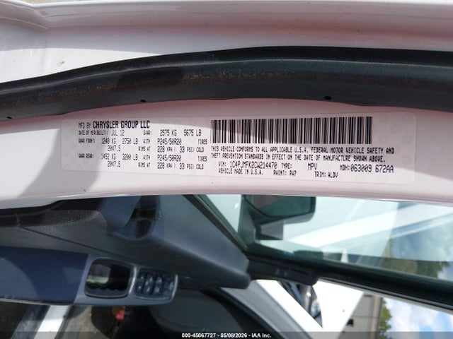 Aukcja sprzedaży 2012 Jeep Liberty Limited Jet Edition, vin: 1C4PJMFK2CW214470, numer aukcji: 45067727