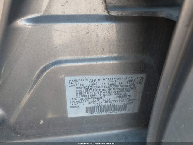 Aukcja sprzedaży 2015 Nissan Sentra Sv, vin: 3N1AB7AP9FL633677, numer aukcji: 45067730