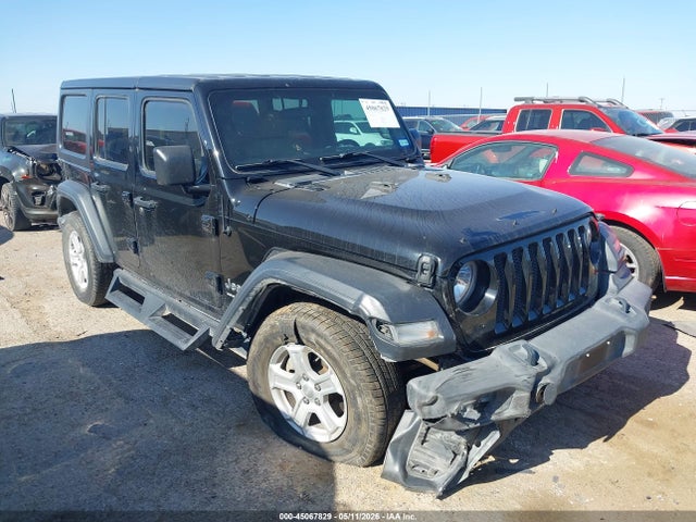 2018 Jeep Wrangler Unlimited Sport S 4x4 მანქანა იყიდება აუქციონზე, vin: 1C4HJXDG3JW166821, აუქციონის ნომერი: 45067829