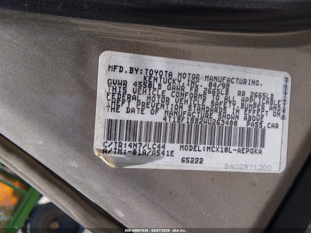 Aukcja sprzedaży 1998 Toyota Avalon Xls, vin: 4T1BF18B2WU263400, numer aukcji: 45067939