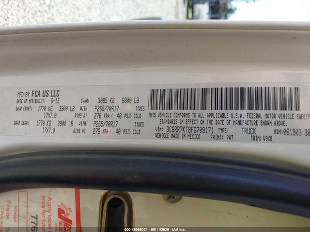3C6RR7KT8FG709171 RAM 1500 Tradesman