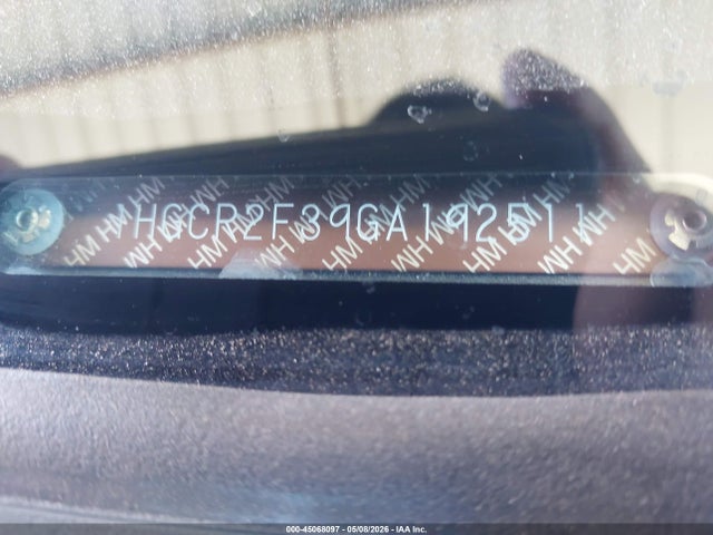 1HGCR2F39GA192511 Honda ACCORD LX