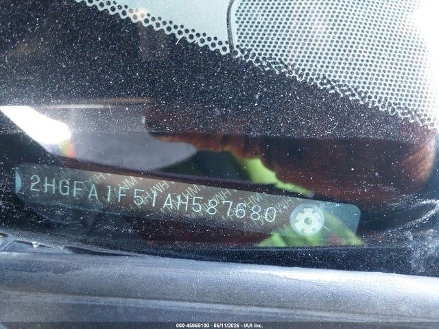 45068100 :رقم المزاد ، 2HGFA1F51AH587680 vin ، 2010 Honda Civic Lx مزاد بيع