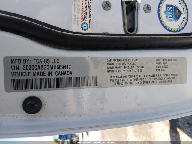 Chrysler 300 300s 2021 2C3CCABG5MH609417 Image 9