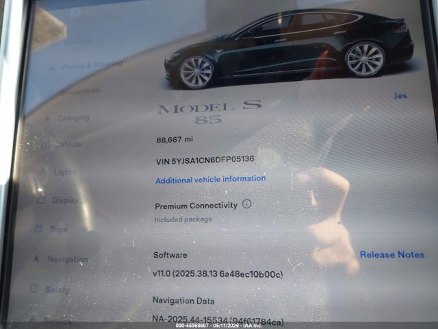 Aukcja sprzedaży 2013 Tesla Model S, vin: 5YJSA1CN6DFP05136, numer aukcji: 45068607