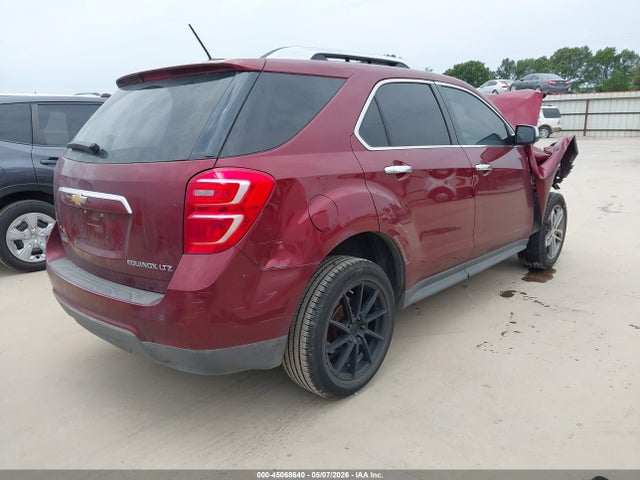 45068640 :رقم المزاد ، 2GNALDEK4G1124565 vin ، 2016 Chevrolet Equinox Ltz مزاد بيع