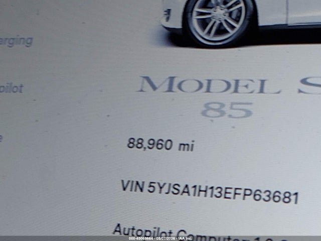 Tesla Model S P85 2014 5YJSA1H13EFP63681 Image 16