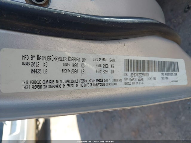 Продаж на аукціоні авто 2007 Dodge Caliber R/t, vin: 1B3HE78K37D556553, номер лоту: 45068703