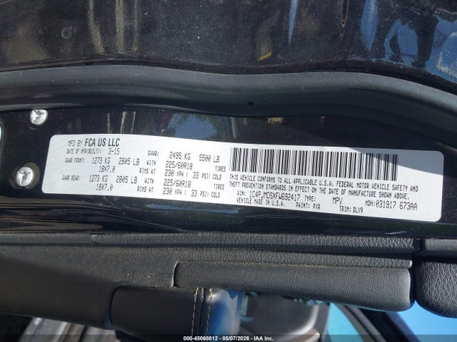 1C4PJMDSXFW692417 Jeep Cherokee Limited