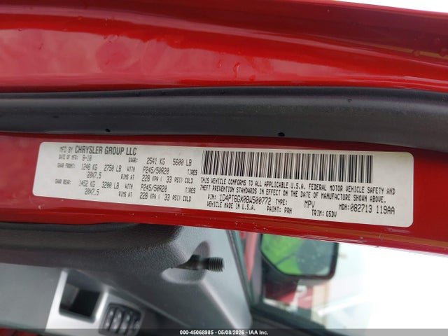 45068985 :رقم المزاد ، 1D4PT6GX0BW500772 vin ، 2011 Dodge Nitro Detonator مزاد بيع
