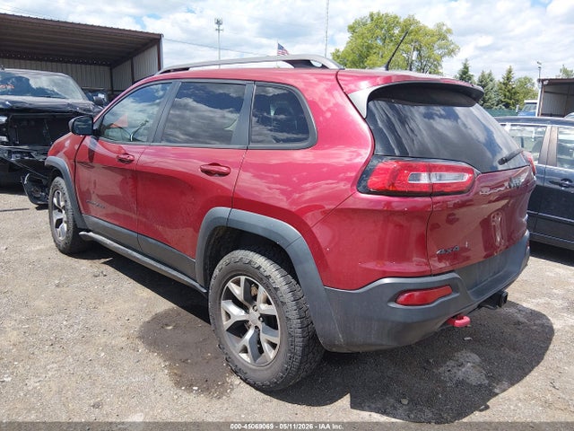 2015 Jeep Cherokee Trailhawk მანქანა იყიდება აუქციონზე, vin: 1C4PJMBS0FW522781, აუქციონის ნომერი: 45069069