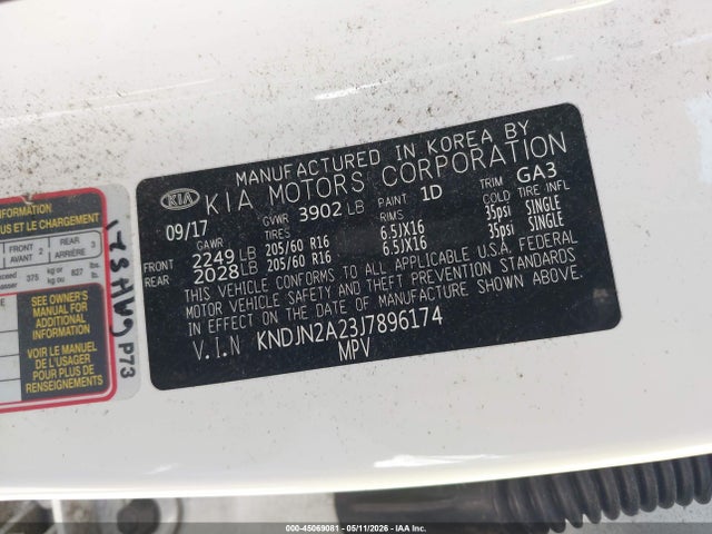 KNDJN2A23J7896174 KIA Soul