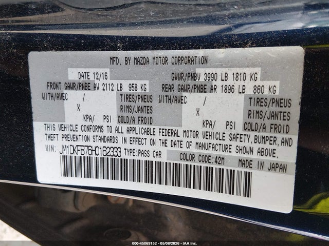 Продаж на аукціоні авто 2017 Mazda Cx-3 Sport, vin: JM1DKFB76H0162333, номер лоту: 45069152