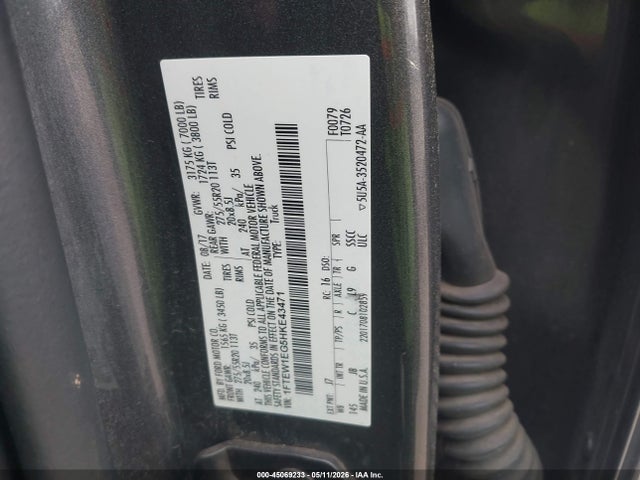 1FTEW1EG5HKE43471 Ford F-150 Xlt