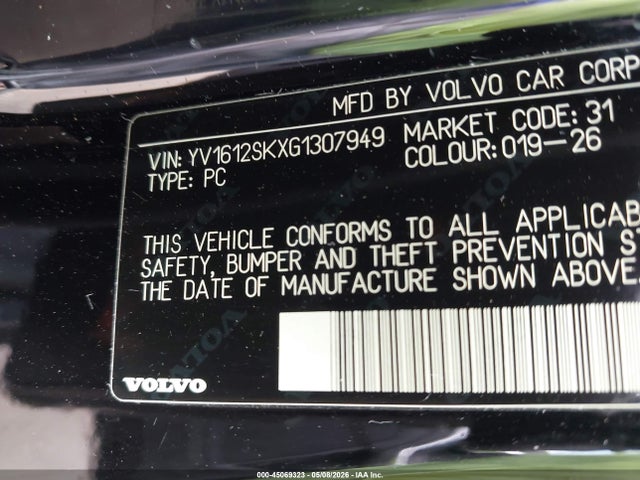 Продажа на аукционе авто 2016 Volvo V60 T5 Premier, vin: YV1612SKXG1307949, номер лота: 45069323