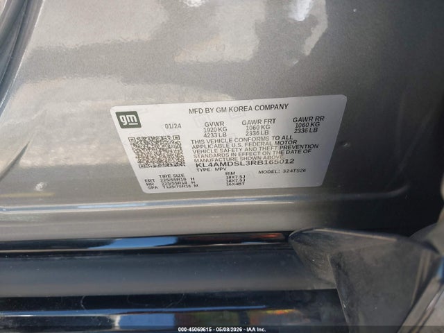 Продаж на аукціоні авто 2024 Buick Encore Gx Sport Touring Fwd, vin: KL4AMDSL3RB165012, номер лоту: 45069615
