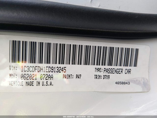 Продажа на аукционе авто 2014 Dodge Dart Aero, vin: 1C3CDFDH1ED913245, номер лота: 45069760