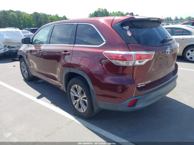 2014 Toyota Highlander Le Plus V6 მანქანა იყიდება აუქციონზე, vin: 5TDBKRFH6ES021251, აუქციონის ნომერი: 45069876