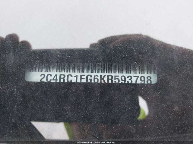 Aukcja sprzedaży 2019 Chrysler Pacifica Touring Plus, vin: 2C4RC1FG6KR593798, numer aukcji: 45070034
