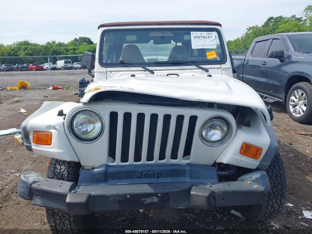 45070157 :رقم المزاد ، 1J4FA29P6YP787293 vin ، 2000 Jeep Wrangler / Tj Se مزاد بيع