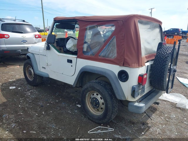45070157 :رقم المزاد ، 1J4FA29P6YP787293 vin ، 2000 Jeep Wrangler / Tj Se مزاد بيع