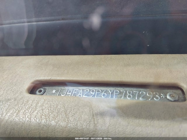45070157 :رقم المزاد ، 1J4FA29P6YP787293 vin ، 2000 Jeep Wrangler / Tj Se مزاد بيع