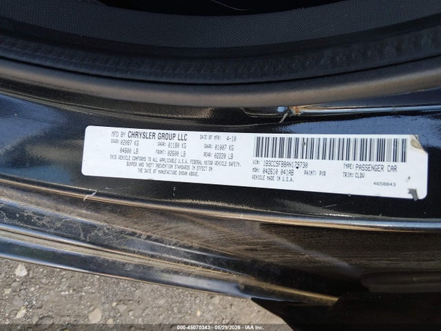 Aukcja sprzedaży 2010 Dodge Avenger R/t, vin: 1B3CC5FB8AN179730, numer aukcji: 45070343