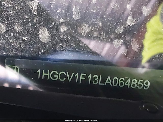 45070519 :رقم المزاد ، 1HGCV1F13LA064859 vin ، 2020 Honda Accord Lx مزاد بيع