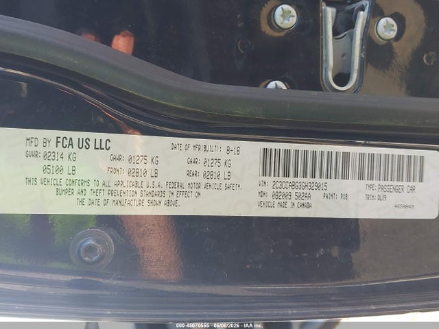 Aukcja sprzedaży 2016 Chrysler 300 300s, vin: 2C3CCABG3GH329015, numer aukcji: 45070555